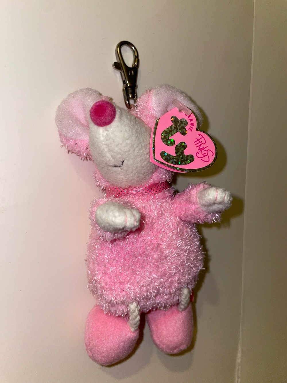 Ty Beanie Pinkys Collection Ratzo 5 inches Metal Clip NWT